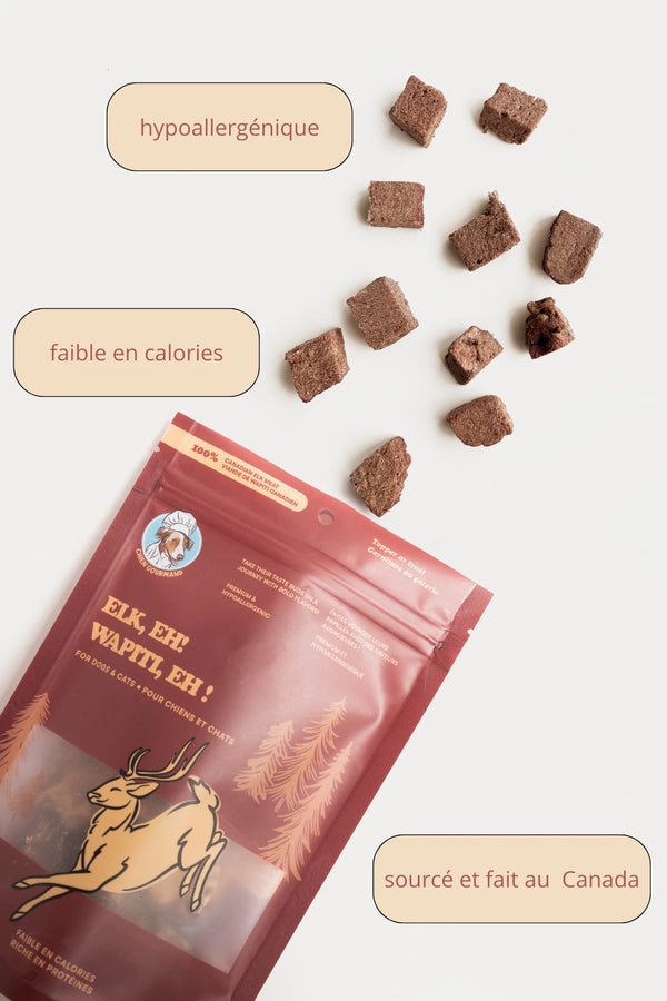 Freeze-Dried Elk Pieces