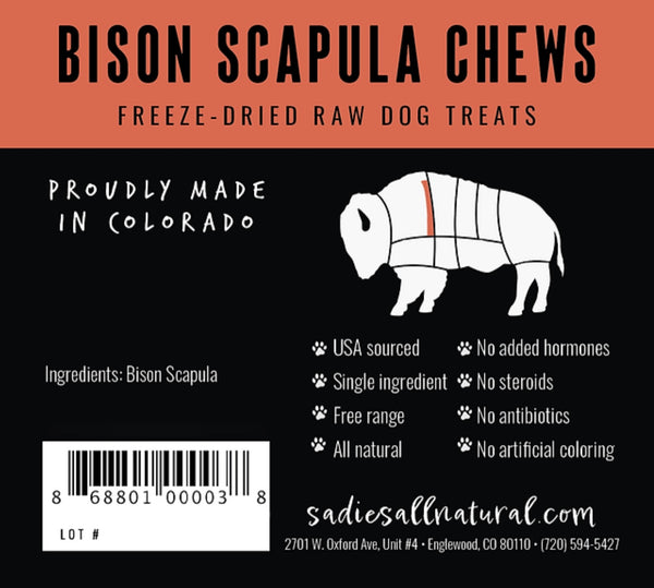 Bison Scapula Chews