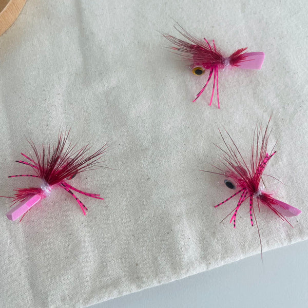 Mini Pink Stickleback Fish Cat Teaser Refill Toy