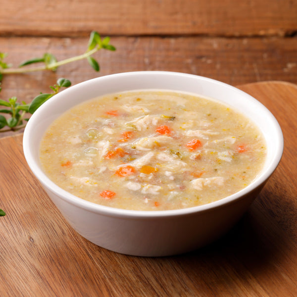 Nutritious Chicken With Vegetables Soup Retort