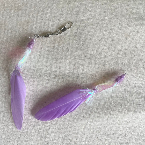 Mini Purple Minnow Cat Teaser Refill Toy