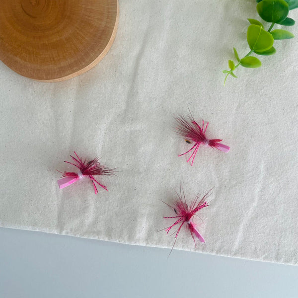 Mini Pink Stickleback Fish Cat Teaser Refill Toy
