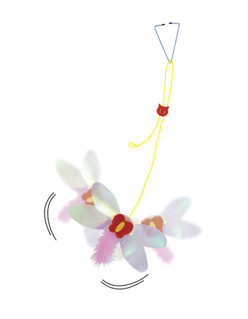 Hang & Bounce Crinkle Feather Ball