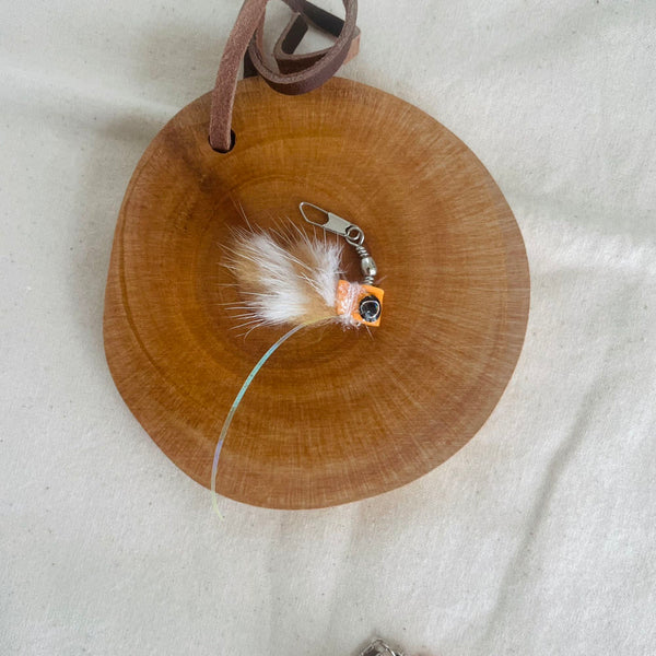 Mini Big-Eyed Furry Fish Cat Teaser Refill Toy