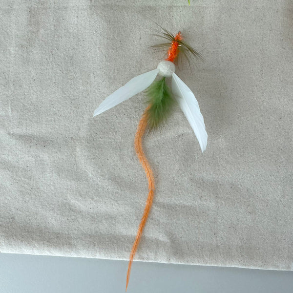 Spinning Mini Orange Moth Cat Teaser Refill Toy