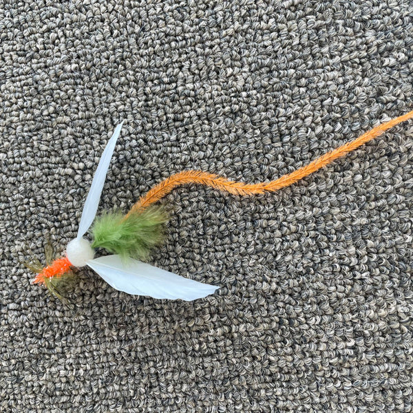 Spinning Mini Orange Moth Cat Teaser Refill Toy