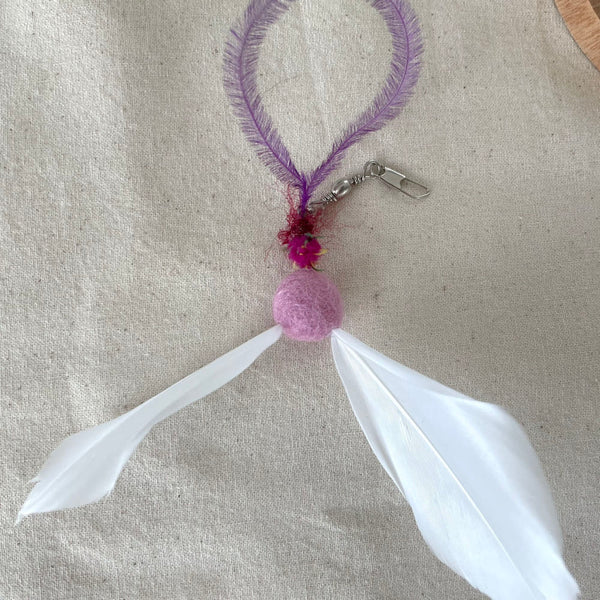 Spinning Pink Dot Cat Teaser Refill Toy