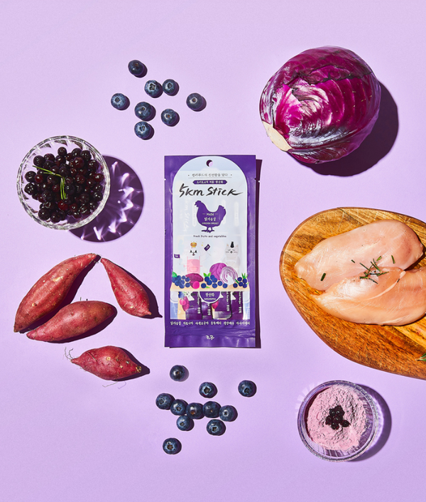 Chicken Breast With Purple Food Snack