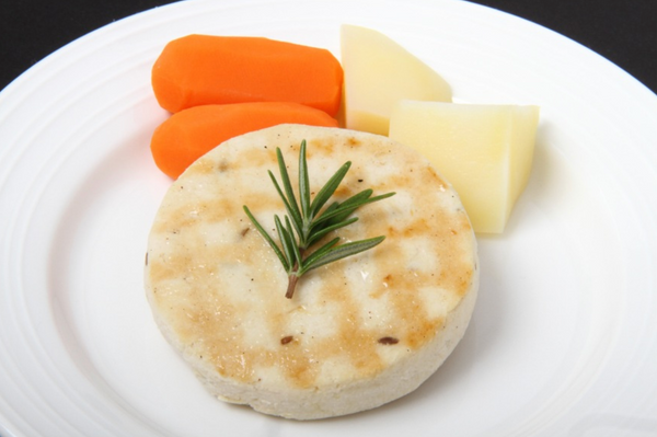 Chicken Hamburger With Steamed Vegetables