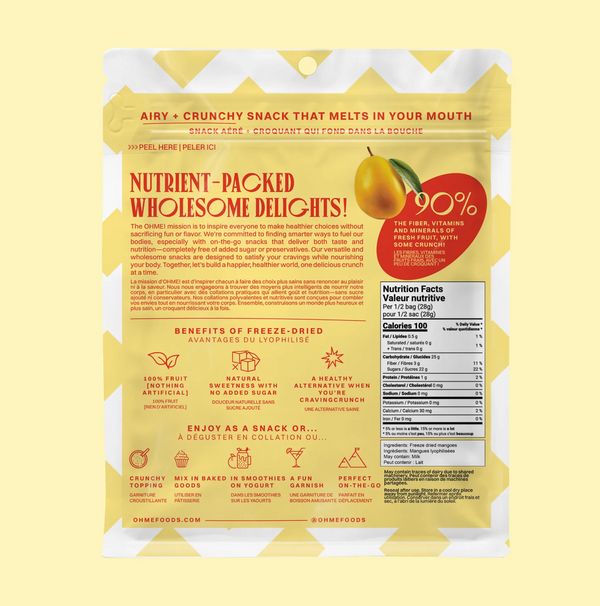 Freeze Dried Mangoes (Sliced)