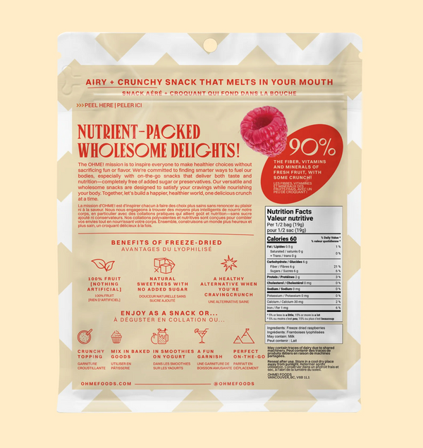 Freeze Dried Raspberries (Whole)