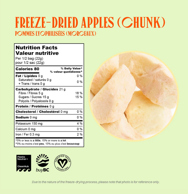 Freeze Dried Apples (Chunk)