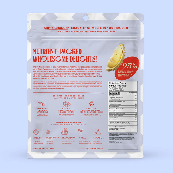 Freeze Dried Durians (Block)