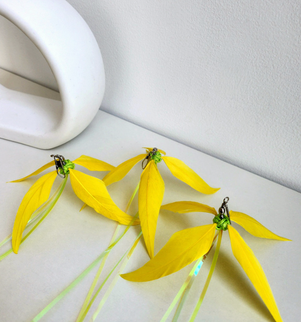 Forsythia Cat Teaser Wand Refill Toy (Rotating)