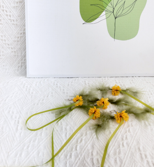 Yellow Dandelion Cat Teaser Wand Refill Toy