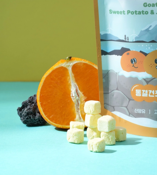 Freeze Dried Goat Milk & Jeju Gold Tangerine Treats