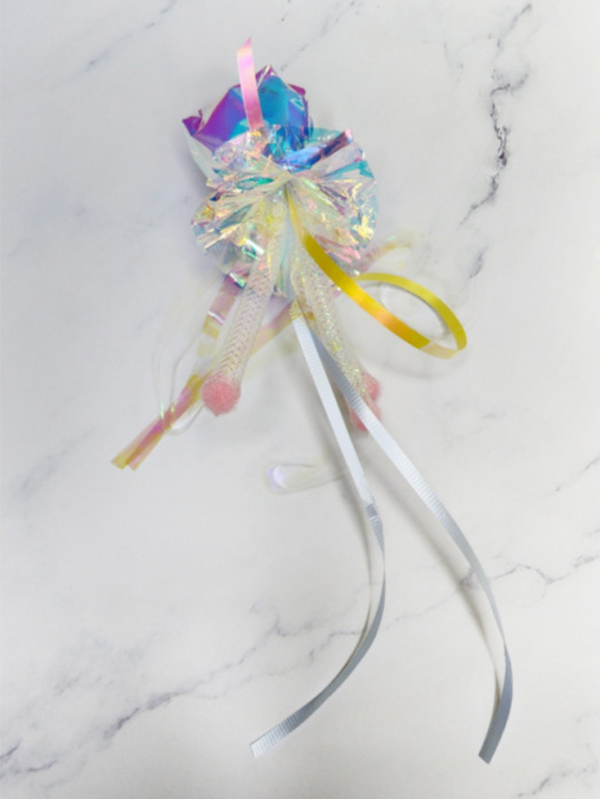 Iridescent Jellyfish Cat Teaser Refill Toy