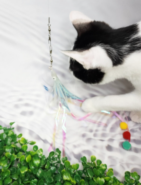 "Signal Light" Squid Cat Teaser Refill Toy