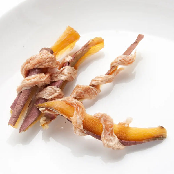 Herb-Fed Chicken Wrapped Sweet Potato Jerky