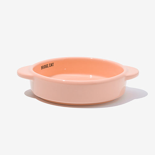 Cat Mini Pot - Peach Pink (Glossy)