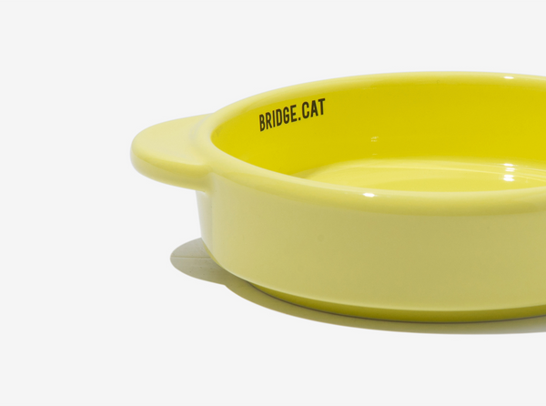 Cat Mini Pot - Lemon Cream (Glossy)