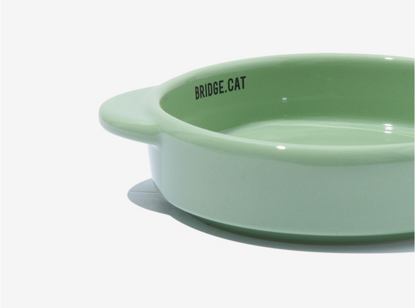 Cat Mini Pot - Avocado (Glossy)