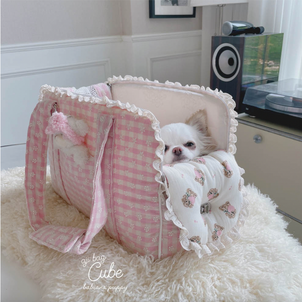 Ajibag Cube Pink Check