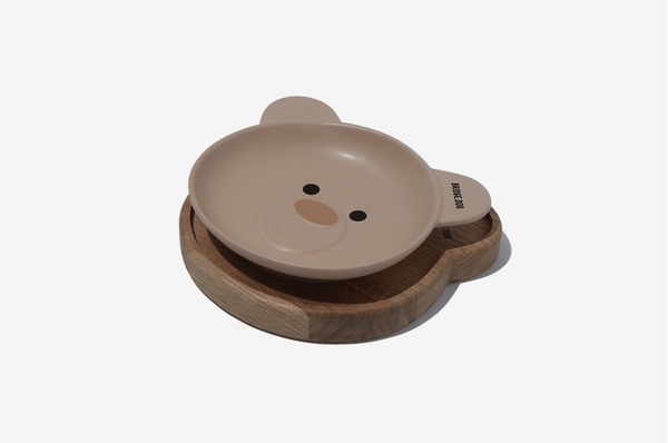 Bear Dish - Beige Face