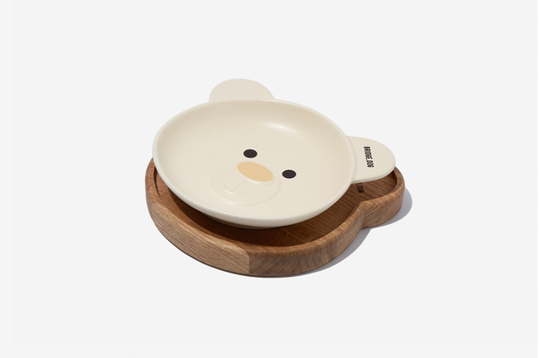 Bear Dish - Cream Face