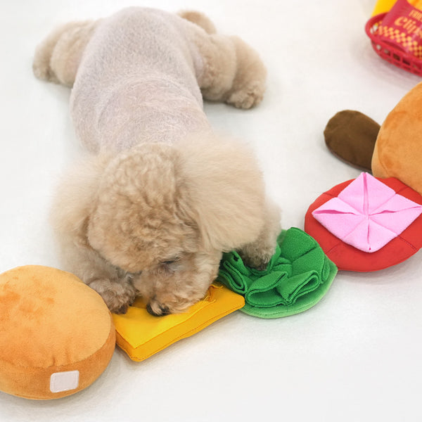 Peanuts Hamburger Nosework Toy