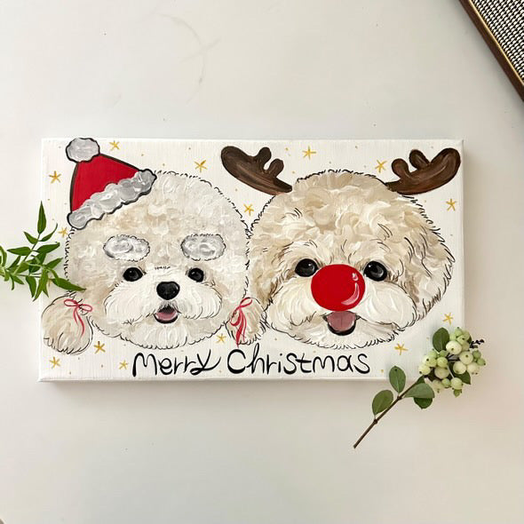 [PRE ORDER] Custom Pet Portrait Christmas Edition 2024