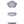 Flower Plate 14cm - Bluebell Purple