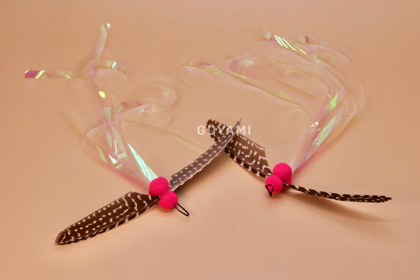 Spinning Strawberry Chocolate Magpie Cat Fishing Rod Refill Toy