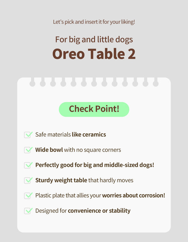 Oreo Table 2