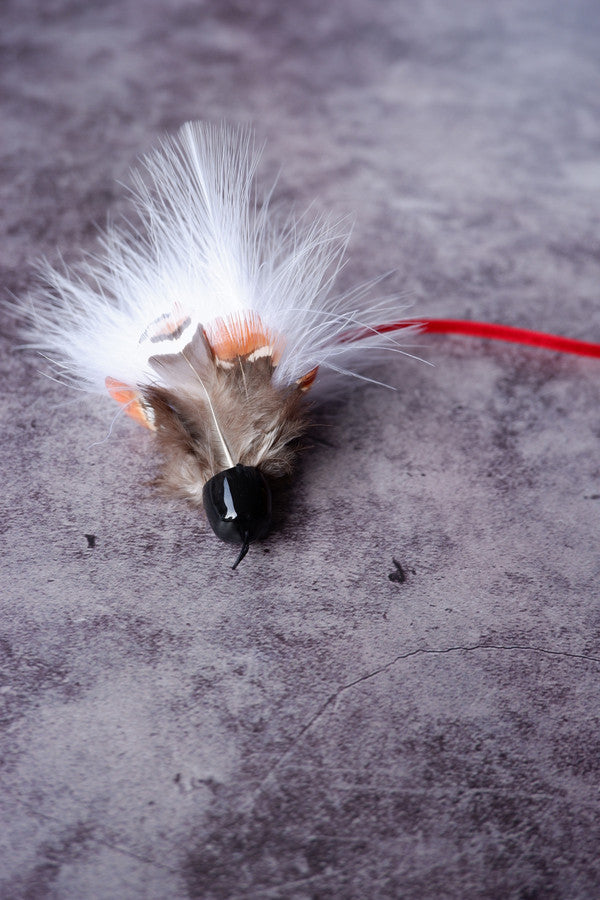 Soft Body Bird Feather Cat Teaser Wand Refill Toy