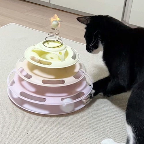 CBF Cat 3-Tier Track Ball Toy