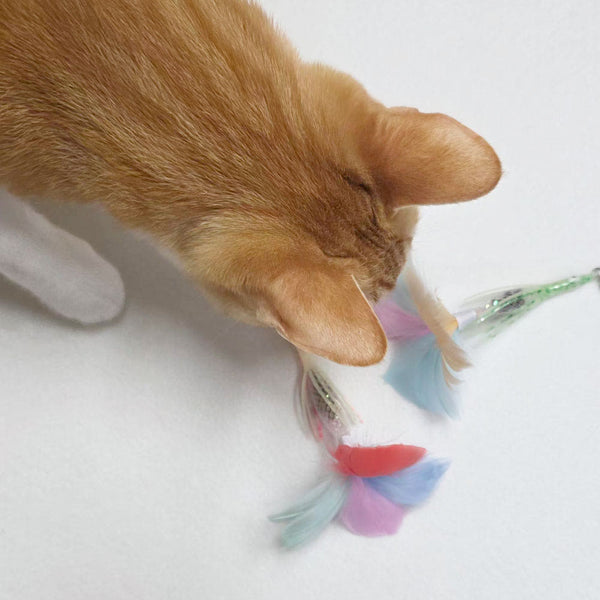 Feather Skirt Octopus Cat Teaser Refill Toy