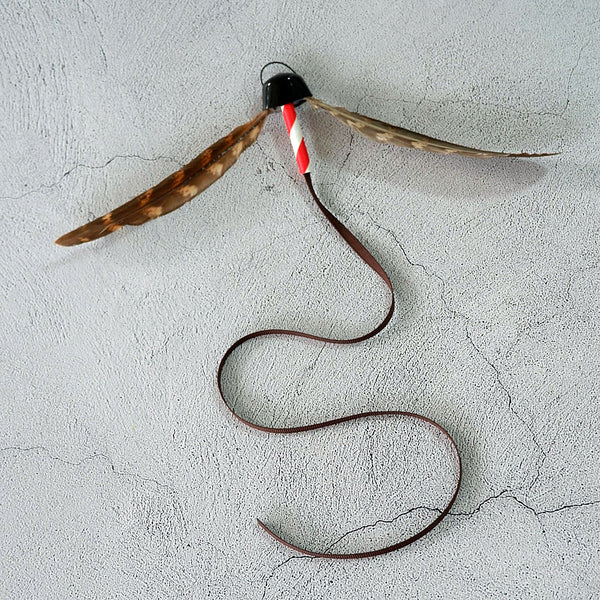 Mini Spinning Pheasant Feather Cat Teaser Wand Refill Toy
