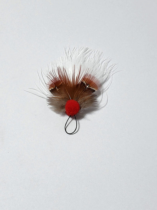 Flaming Moth Feather Cat Teaser Wand Refill Toy