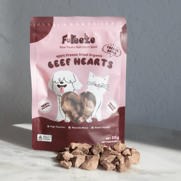 Freeze Dried Organic Beef Hearts