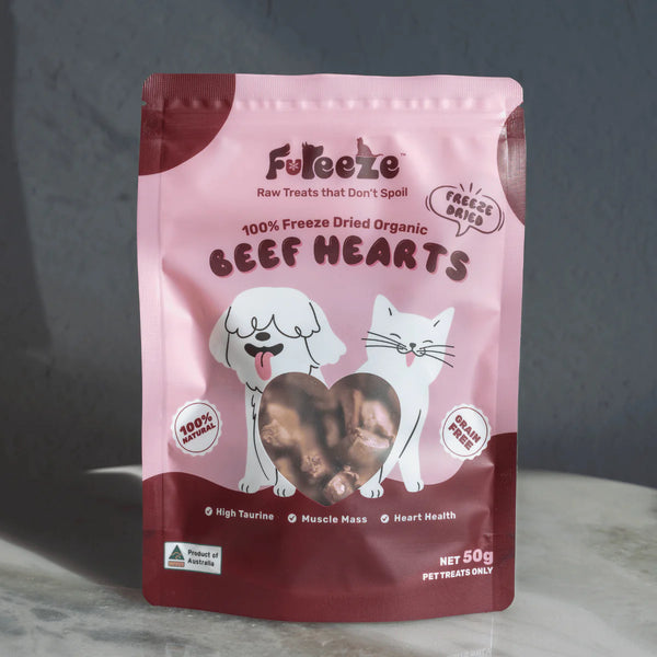 Freeze Dried Organic Beef Hearts