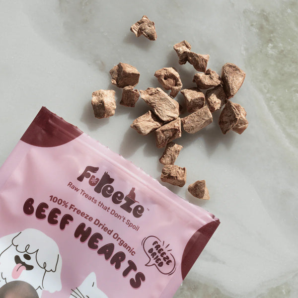 Freeze Dried Organic Beef Hearts