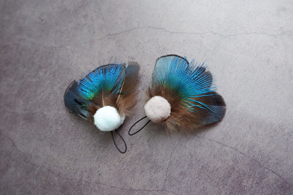 Jewel Beetle Feather Cat Teaser Wand Refill Toy