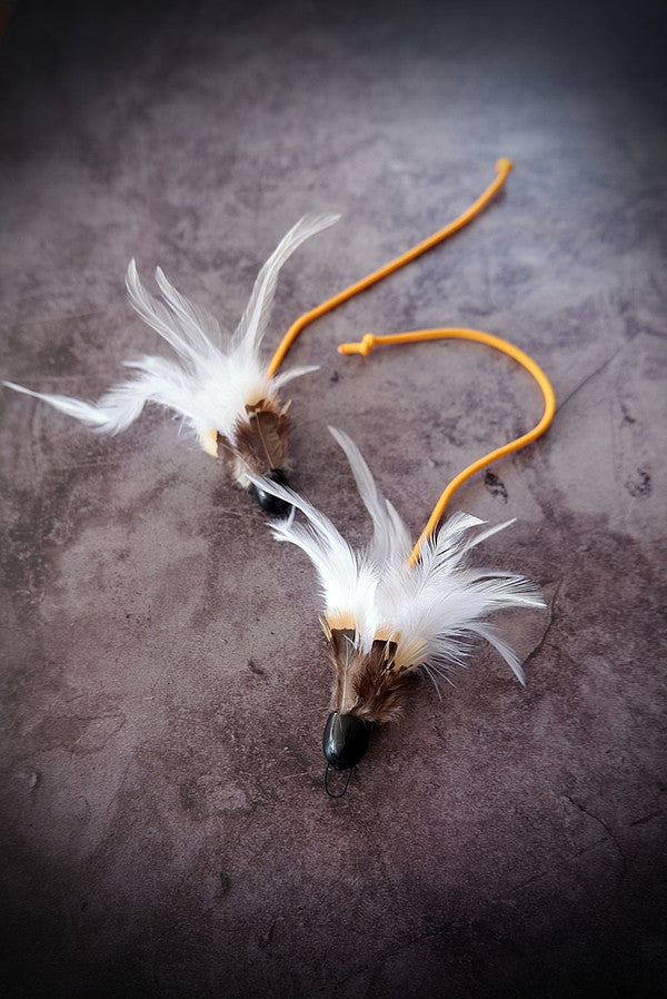 Canary String Feather Cat Teaser Wand Refill Toy