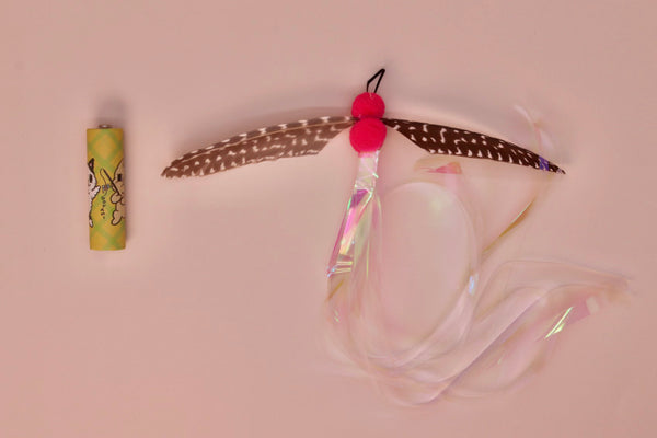 Spinning Strawberry Chocolate Magpie Cat Fishing Rod Refill Toy