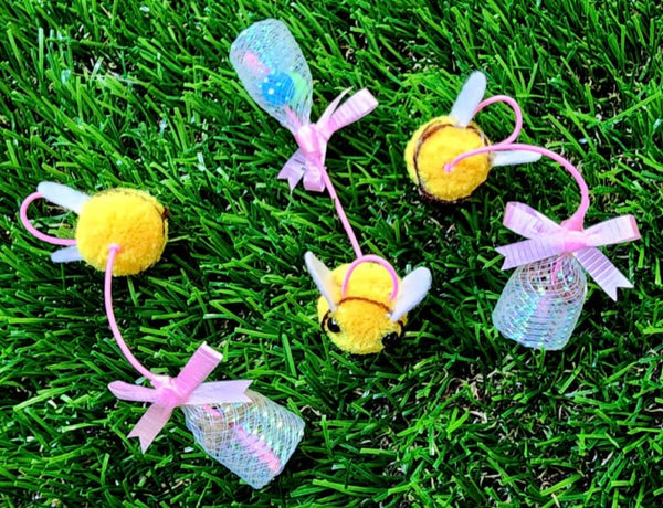 Honey Bee & Honey Jar Cat Teaser Refill Toy