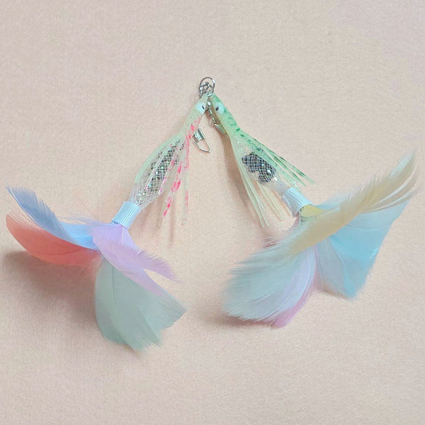 Feather Skirt Octopus Cat Teaser Refill Toy