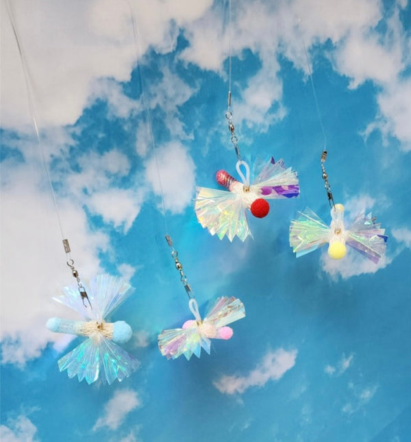 Mini Crinkle Butterfly Cat Teaser Refill Toy