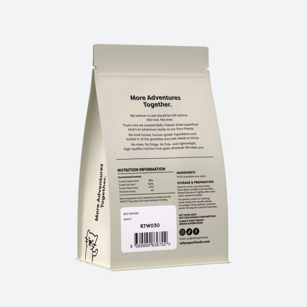 Raw Freeze-Dried Emu Steak