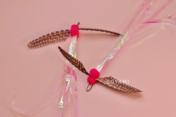 Spinning Strawberry Chocolate Magpie Cat Fishing Rod Refill Toy